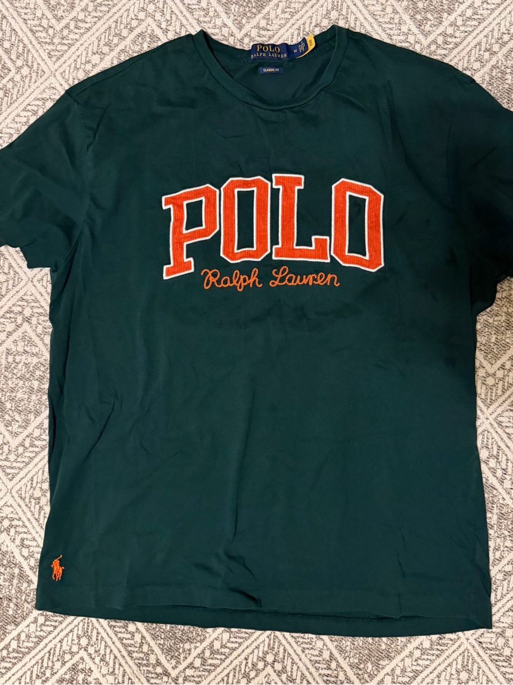 Polo by Ralph Lauren Men’s Dark Green Logo T‑Shirt Size M